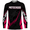 Maxcorners Motocross Racing Jersey Kid Women Men Dirt Bike Shirt Upf30+ Off-road Jersey Pink MT2809