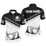 Maxcorners US Patriotic Golf Polo Shirt Custom For Men Golf Polo Shirts with Team Name