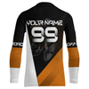 Maxcorners Motocross Jersey Men Women Kid Dirt Bike Orange Off-Road Shirt Upf30+ MX Racing Jersey MT2709