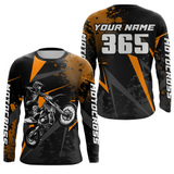 Maxcorners Motocross Racing Jersey Men Women Kid Upf30+ Dirt Bike Shirt Youth Adult Off-Road Orange MT2709