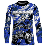Maxcorners ATV Motocross Racing Jersey Blue Upf30+ ATV Quad Bike Jersey Off-road Men Kid Women MT2809