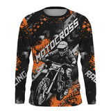 Maxcorners Orange Motocross Racing Jersey Men Kid Women Upf30+ Dirt Bike Shirt MX Off-Road Jersey XM247 MT2809
