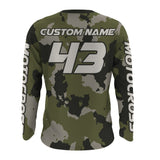 Maxcorners Camo ATV Motocross Racing Jersey Upf30+ Quad Bike Jersey Men Kid Women ATV Riding MT2809