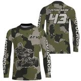 Maxcorners Camo ATV Motocross Racing Jersey Upf30+ Quad Bike Jersey Men Kid Women ATV Riding MT2809