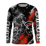 Maxcorners Motocross Racing Jersey Red Upf30+ Dirt Bike Shirt Men Women Kid Off-road Riding Jersey MT2809