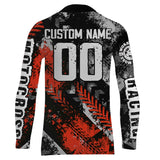Maxcorners Motocross Racing Jersey Red Upf30+ Dirt Bike Shirt Men Women Kid Off-road Riding Jersey MT2809