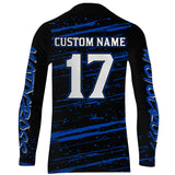 Maxcorners Motocross Racing Jersey Blue Upf30+ Dirt Bike Off-road MX Shirt Men Kid Women XM186 MT2809