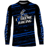 Maxcorners Motocross Racing Jersey Blue Upf30+ Dirt Bike Off-road MX Shirt Men Kid Women XM186 MT2809