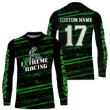 Maxcorners Motocross Racing Jersey Green Upf30+ Dirt Bike Off-road MX Shirt Men Kid Women XM186 MT2809