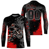 Maxcorners Motocross Racing Jersey Red Upf30+ Dirt Bike Shirt Kid Women Men Off-road Jersey XM263 MT2809