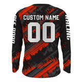 Maxcorners Kid Men Motocross Jersey Personalized Upf30+ Red Dirt Bike Shirt MX Racing Jersey XM231 MT2809