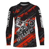 Maxcorners Kid Men Motocross Jersey Personalized Upf30+ Red Dirt Bike Shirt MX Racing Jersey XM231 MT2809