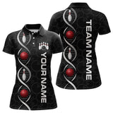 Maxcorners Dna Bowling Shirt Bowling Jersey Men Personalized Bowling League Polo & 1/4 Zip LM0803