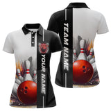 Maxcorners Custom Bowling Jersey For Men Bowling Gifts For Men Bowling Team Shirts With Name Polo & 1/4 Zip