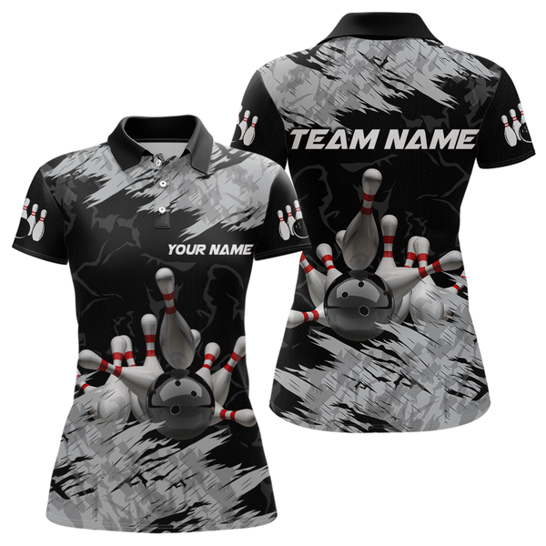 Maxcorners Bowling Shirt Bowling Jersey For Men Custom Bowling Gifts For Men Team With Name Polo & 1/4 Zip