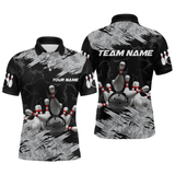 Maxcorners Bowling Shirt Bowling Jersey For Men Custom Bowling Gifts For Men Team With Name Polo & 1/4 Zip