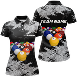 Maxcorners Personalized Billiard Shirt Billiard Jersey For Men Billiard Gifts For Men Team 8 Ball Pool Billiard Polo & 1/4 Zip