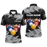 Maxcorners Personalized Billiard Shirt Billiard Jersey For Men Billiard Gifts For Men Team 8 Ball Pool Billiard Polo & 1/4 Zip