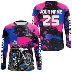 Maxcorners Custom Motocross Jersey Dirt Bike Clothes Upf30+ Mens Women Off-Road Jersey| MT2709