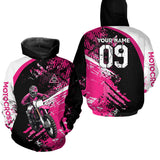 Maxcorners Adult&Kid Custom Motocross Jersey Pink UPF30+ MX Racing Biker Off-road Dirt Bike Racewear| MT2809