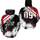 Maxcorners Adult red custom dirt bike jersey Motocross jersey upf30+ mens women Motocross Shirt| MT2709