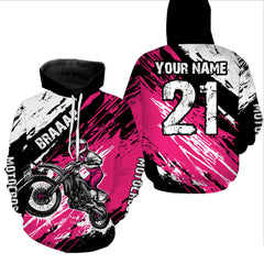 Maxcorners Adult&Kid pink custom dirt bike jersey Motocross jersey mens women braaap motocross shirt| MT2709