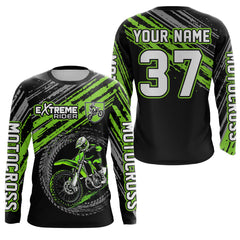 Maxcorners Adult&Kid Custom Dirt Bike Jersey Motocross Jersey Upf30+ Mens Women Motocross Shirt| LM2809
