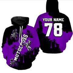 Maxcorners Purple custom dirt bike jersey adult&kid Motocross jersey upf30+ mens women Motocross Shirt| MT2709