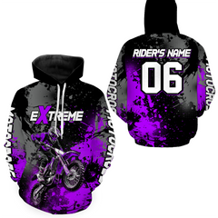 Maxcorners Adult&Kid purple custom dirt bike jersey motocross jersey mens women extreme motocross shirt| MT2709
