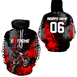Maxcorners Adult&Kid red custom dirt bike jersey motocross jersey mens women extreme motocross shirt| MT2709