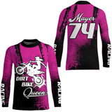 Maxcorners Dirt Bike Queen Custom Motocross Jersey for Girl Women Upf30+Racing Shirt| MT2709