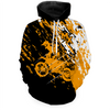 Maxcorners Custom Dirt Bike Hoodie Orange Motocross Hoodie Mens Women Motocross Hooded Jersey| MT2809