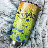 Maxcorners Mahi Mahi Customize Name Tumbler Cup