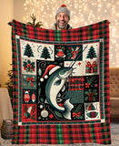 Maxcorners Christmas Catfish Fishing Fleece Blanket Fishing Gifts For Fishin Lovers