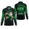 Maxcorners I Like Fishing And Maybe 3 People Shirt, Personalized Bass Fishing Long Sleeve For Men