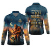 Maxcorners The Best Things In Life Are Wild And Free Funny Bigfoot Fishing SPF Shirt For Men, Gift For Fisherman