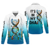 Maxcorners Personalized Fishing DNA Shirt, It's In My DNA Angler Gift For Men, Fishing UPF Shirts