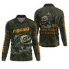 Maxcorners Gone Fishin In The Afterlife Horror Fishing SPF Shirt For Men, Halloween Fishing Jersey, Presents For Fishermen