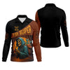 Maxcorners Fish Reaper Horror Fishing SPF Shirt For Men, Fishing Gifts For Men, Men's Fishing Shirt
