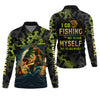 Maxcorners I Go Fishing Not To Find Myself But To Lose Myself Funny Fishing Shirt, SPF Shirt For Men, Gift For Fisherman