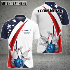 Maxcorners Bowling Shirt Personalized Name, Team Name 3D Shirt For USBC