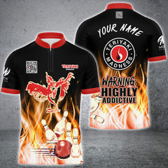 Maxcorners Bowling Personalized Name, Team Name 3D Shirt For TMAD