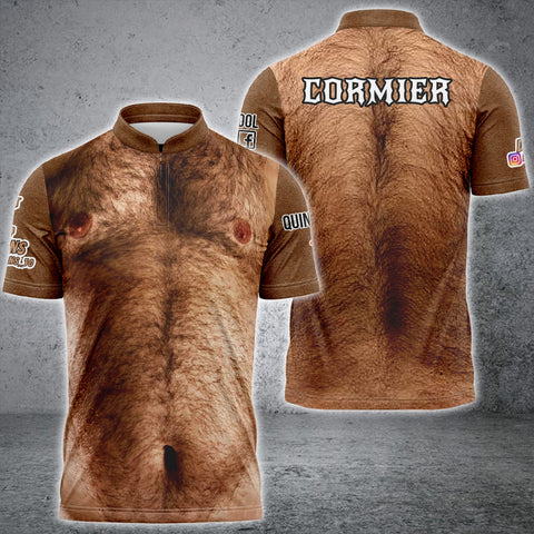 Maxcorners Funny Personalized 3D Zipper Polo Shirt For Brandon Cormier