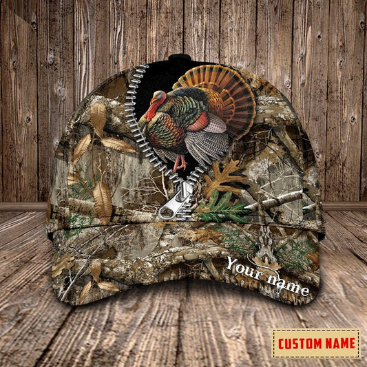 Maxcorners Personalized Name Turkey Hunting Cap NDB07 LM0402