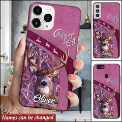 Maxcorners Country Girl Love Deer Hunting Personalized Name Phone Case LM0912