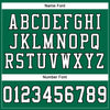 Maxcorners Custom Kelly Green White-Black Mesh Authentic Football Jersey LM2605
