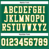 Maxcorners Custom Kelly Green White-Gold Mesh Authentic Football Jersey LM2605