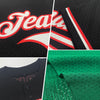Maxcorners Custom Kelly Green Black-Yellow Mesh Authentic Throwback Baseball Jersey LM2605