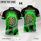 Maxcorners Darts Fire Color Options Personalized Name, Team Name 3D Shirt (4 colors)