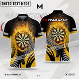 Maxcorners Darts Fire Color Options Personalized Name, Team Name 3D Shirt (4 colors)